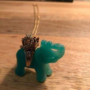 Turquoise Elephant Necklace